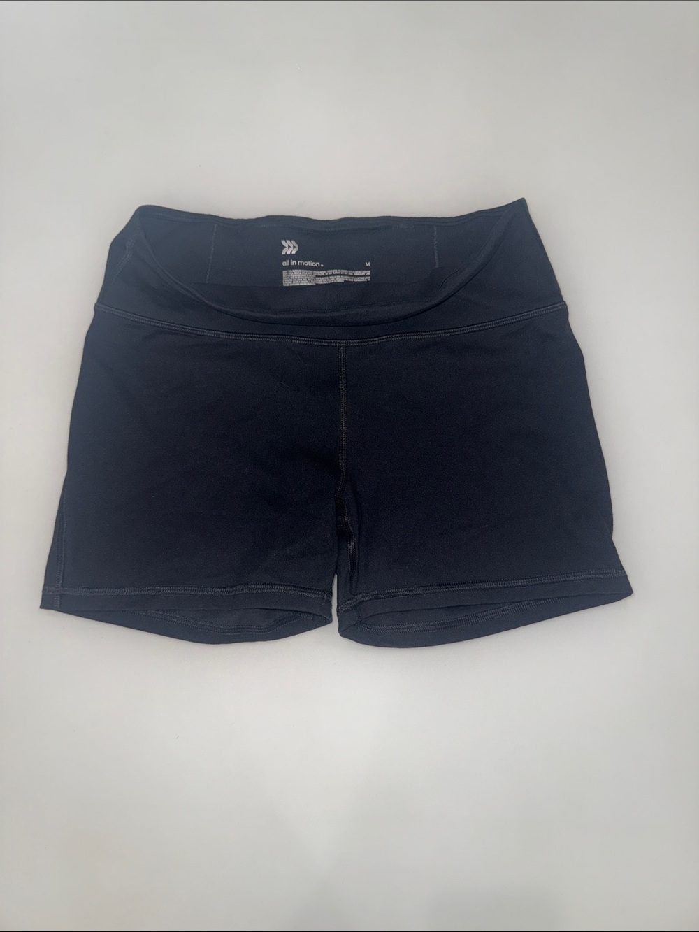 all in motion Black High-Rise Bike Shorts